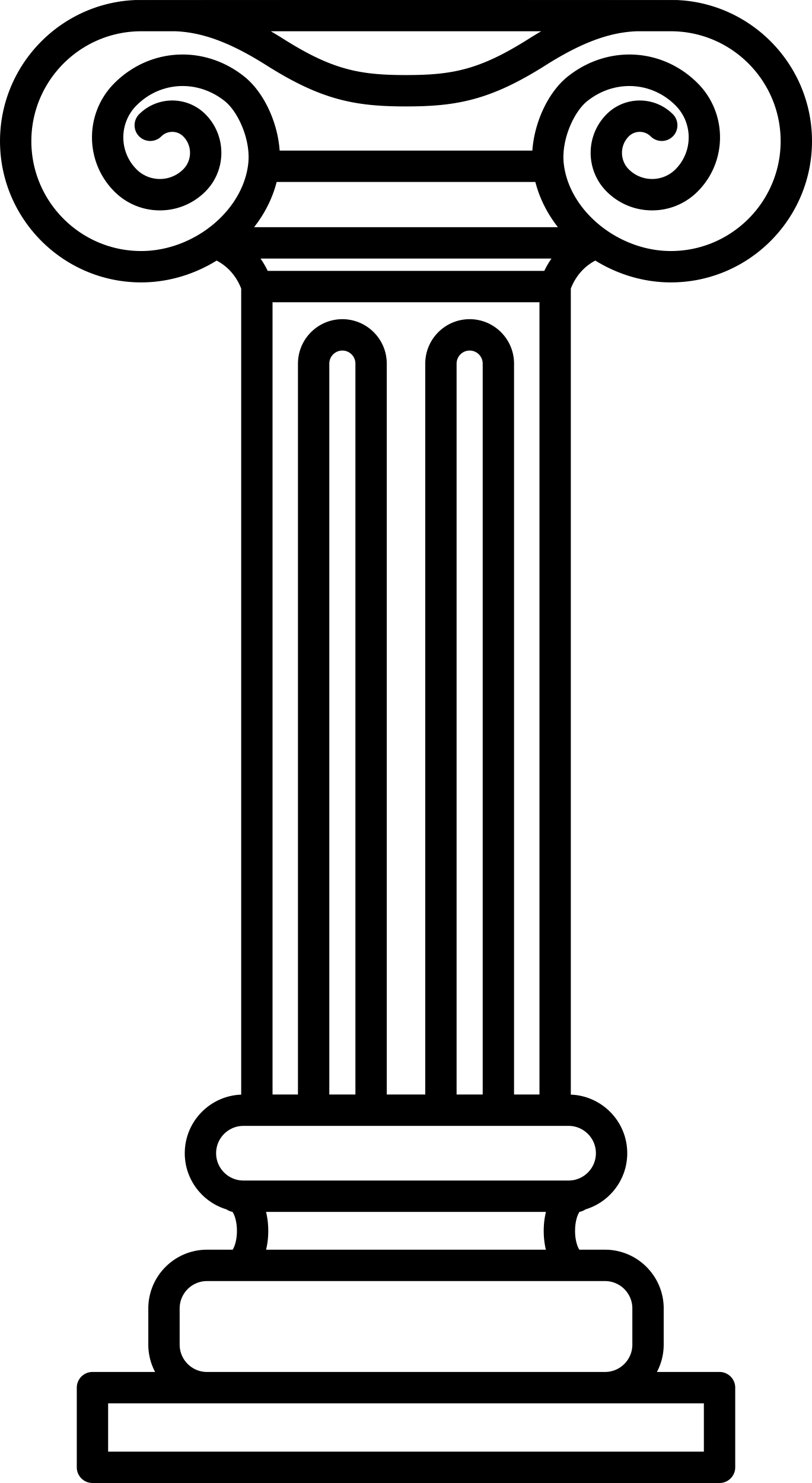 Decorative Column Outline Svg Vector Free Vectors